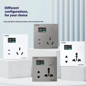 Kowsi High Accuracy Smart Metering Socket Portable Power Monitoring Plug for Safe Electrical Power Using Control